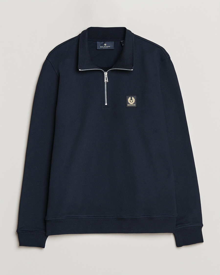 Homme | Pulls Et Tricots | Belstaff | Signature Half Zip Sweatshirt Dark Ink