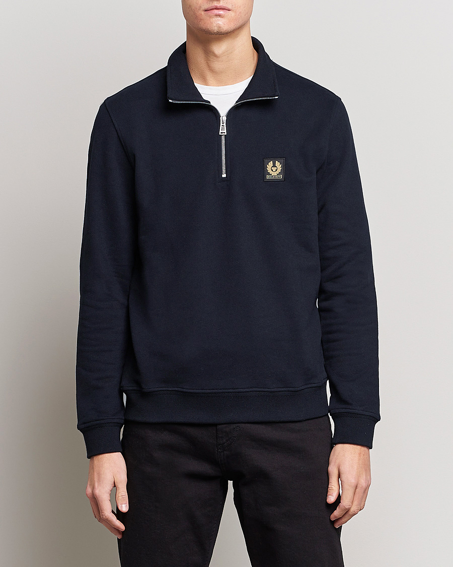 Homme | Pulls Et Tricots | Belstaff | Signature Half Zip Sweatshirt Dark Ink