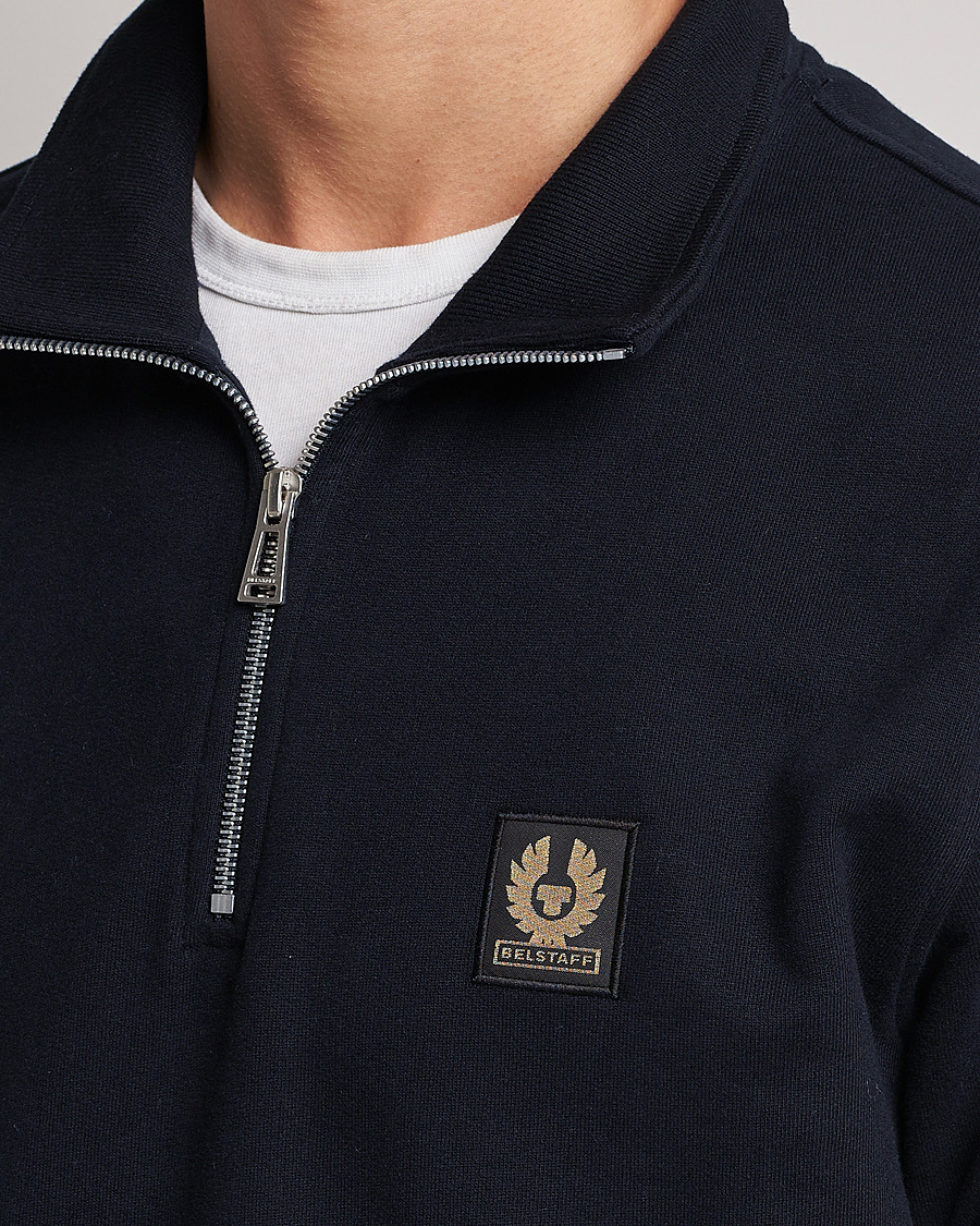 Homme | Pulls Et Tricots | Belstaff | Signature Half Zip Sweatshirt Dark Ink
