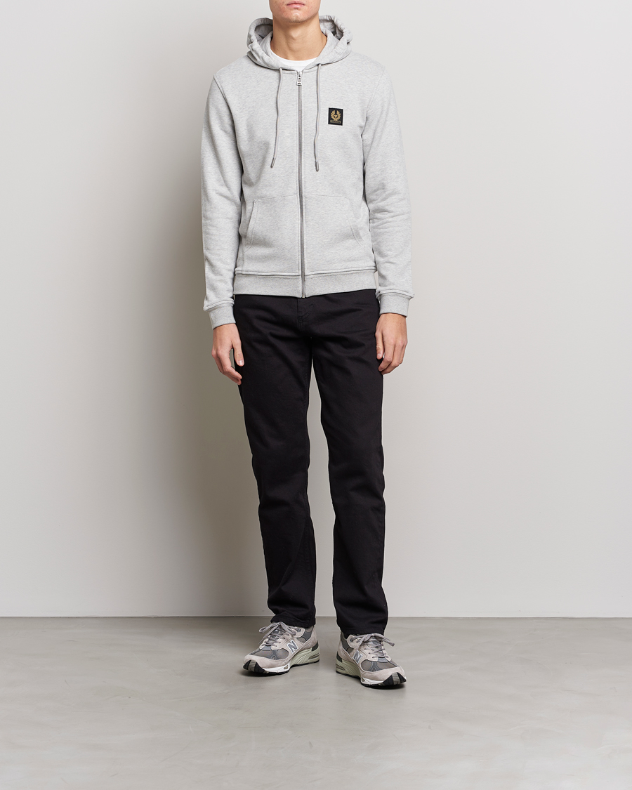 Homme | Pulls Et Tricots | Belstaff | Full Zip Hoodie Old Silver Heather