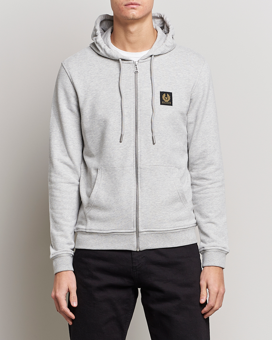 Homme | Pulls Et Tricots | Belstaff | Full Zip Hoodie Old Silver Heather
