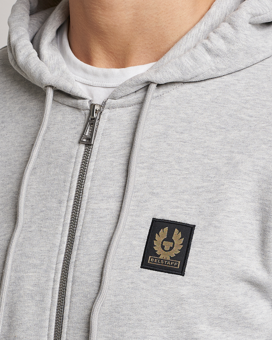 Homme | Pulls Et Tricots | Belstaff | Full Zip Hoodie Old Silver Heather
