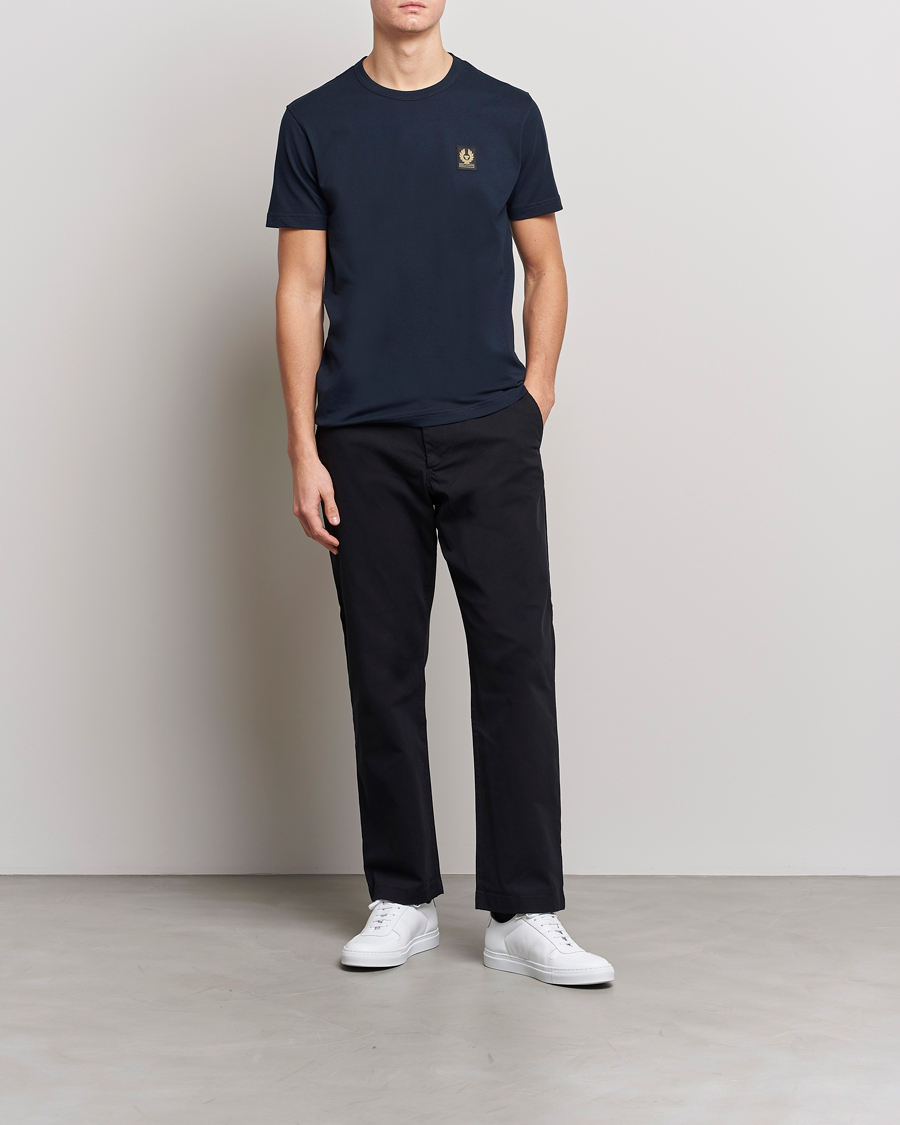 Homme | T-shirts | Belstaff | Cotton Logo T-Shirt Dark Ink