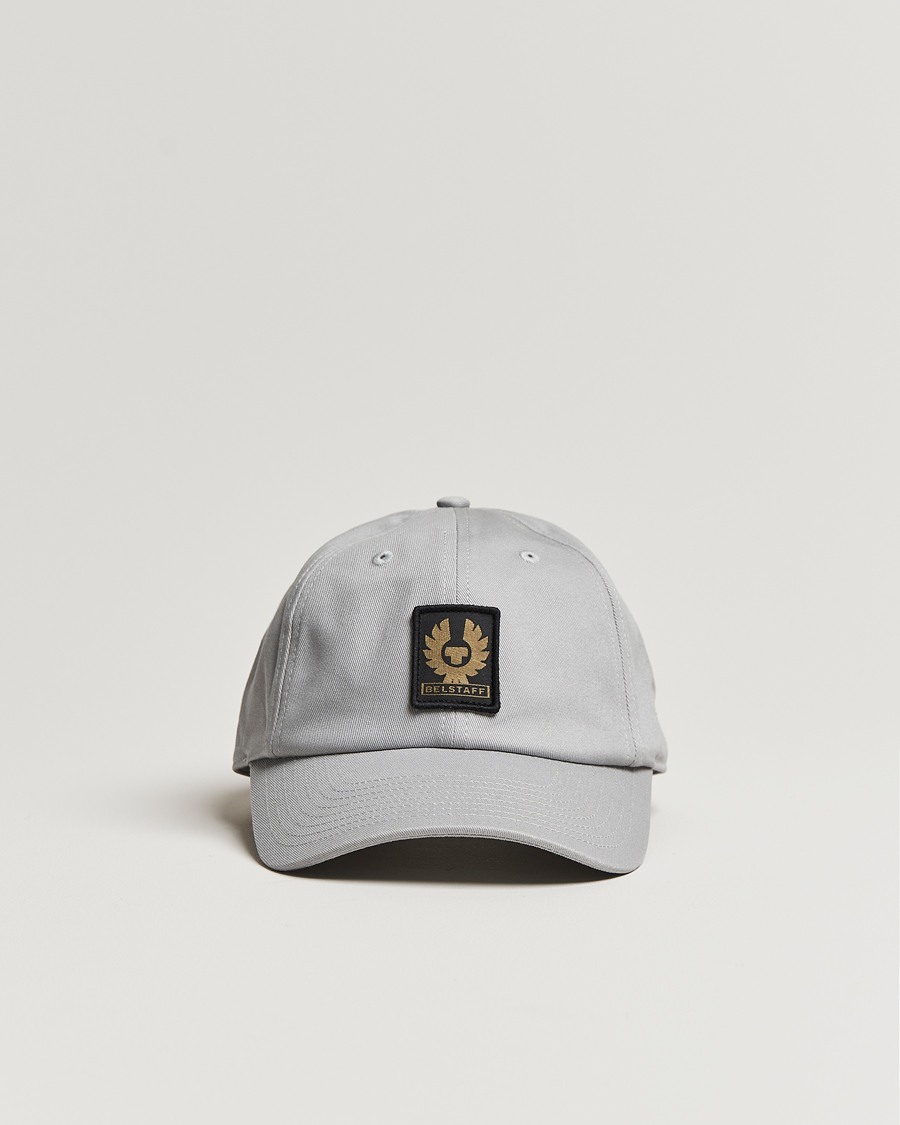 Homme | Belstaff Phoenix Logo Cap Pearl Grey | Belstaff | Phoenix Logo Cap Pearl Grey