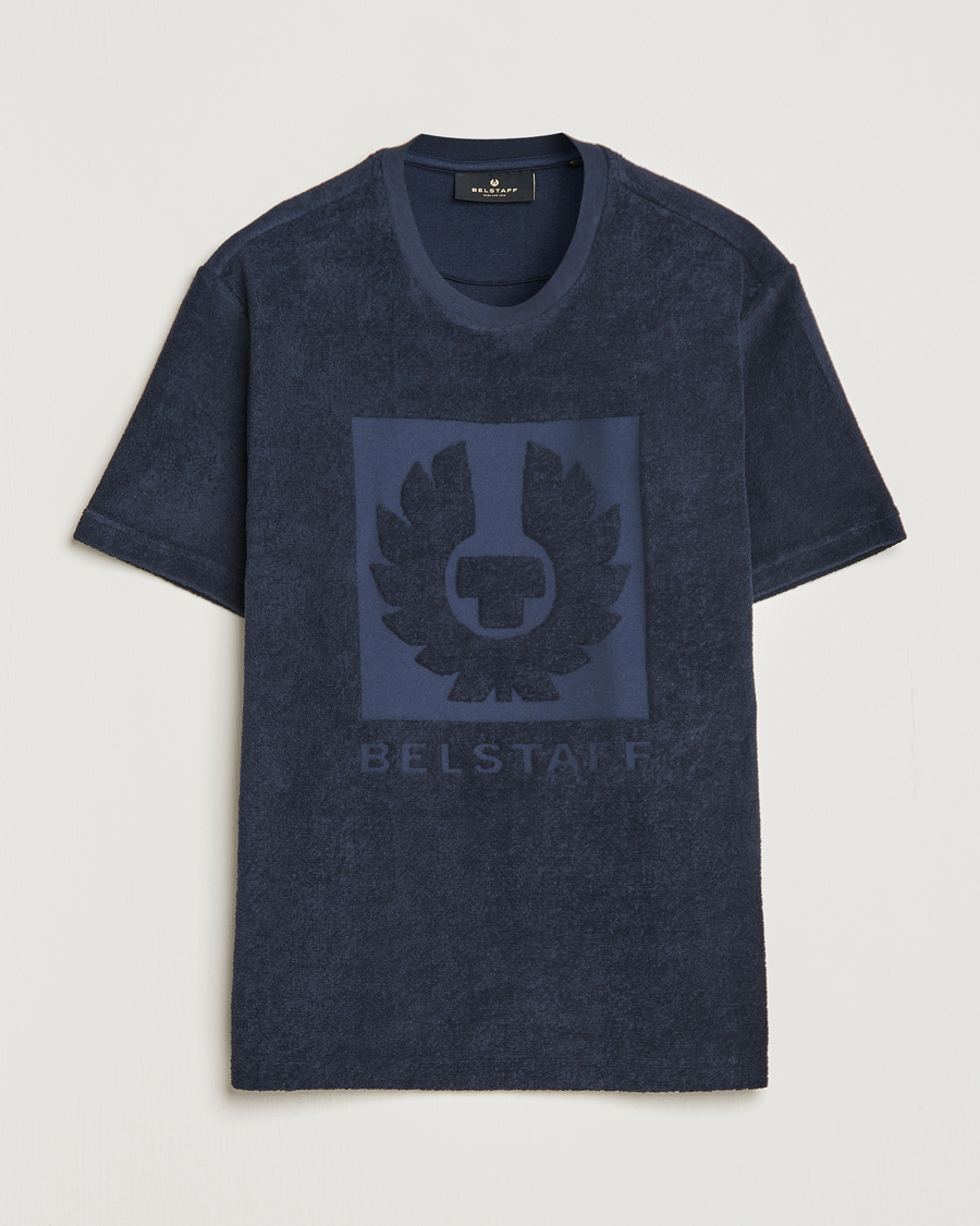 Homme | T-shirts | Belstaff | Turret Terry Logo T-Shirt Dark Ink