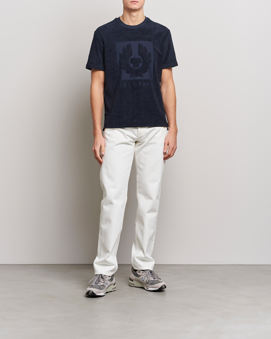 Homme | T-shirts | Belstaff | Turret Terry Logo T-Shirt Dark Ink