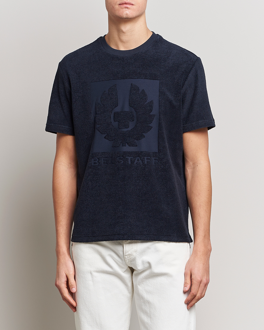 Homme | T-shirts | Belstaff | Turret Terry Logo T-Shirt Dark Ink