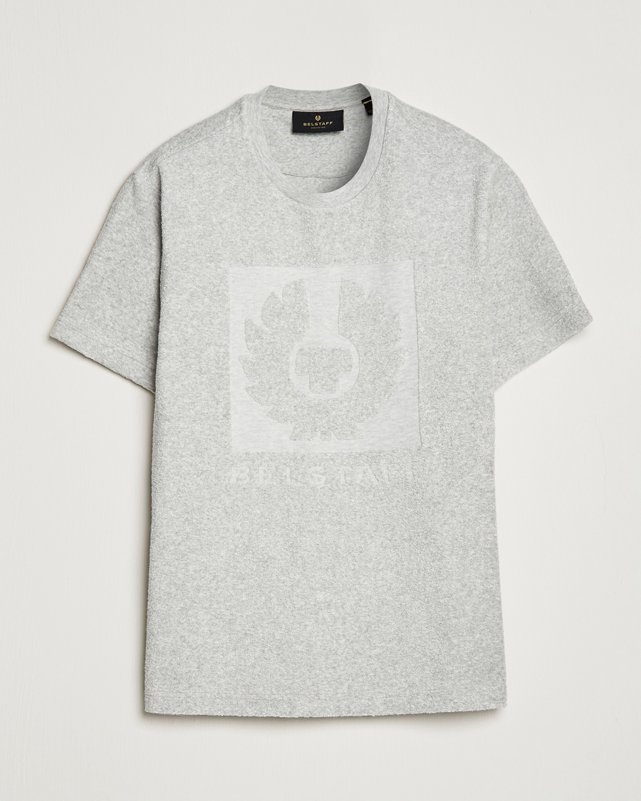 Homme | T-shirts | Belstaff | Turret Terry Logo T-Shirt Old Silver Heather
