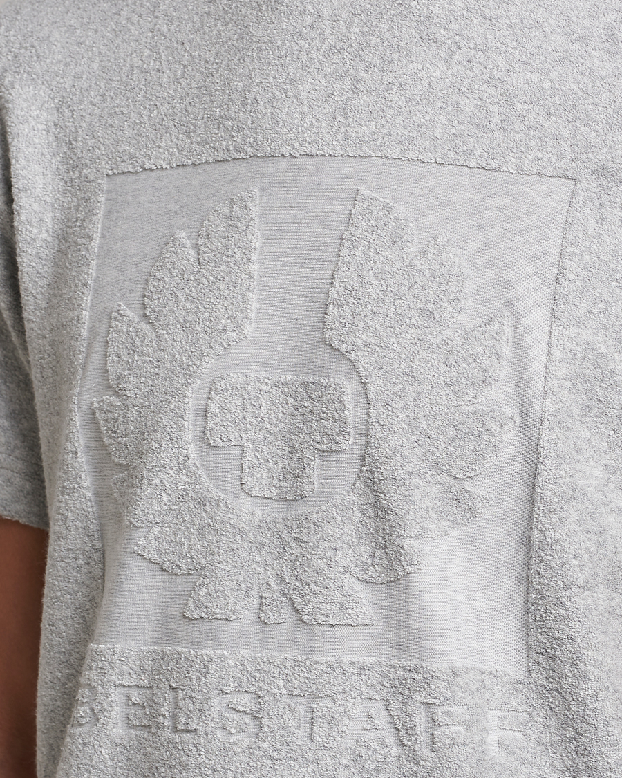 Homme | T-shirts | Belstaff | Turret Terry Logo T-Shirt Old Silver Heather