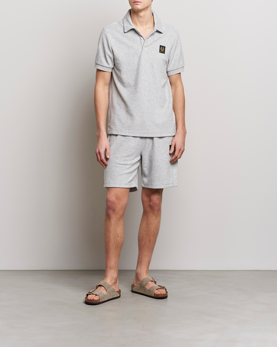 Homme | Shorts | Belstaff | Trawler Terry Shorts Old Silver Heather