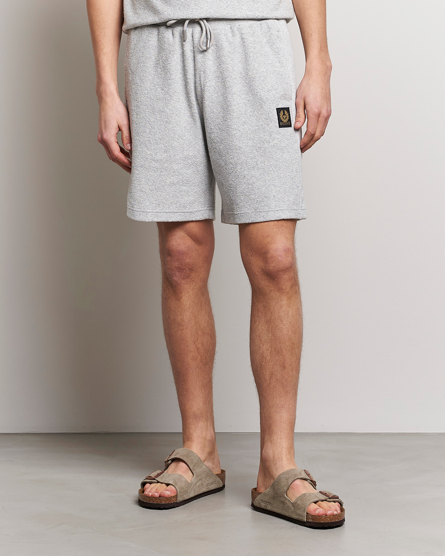 Homme | Shorts | Belstaff | Trawler Terry Shorts Old Silver Heather