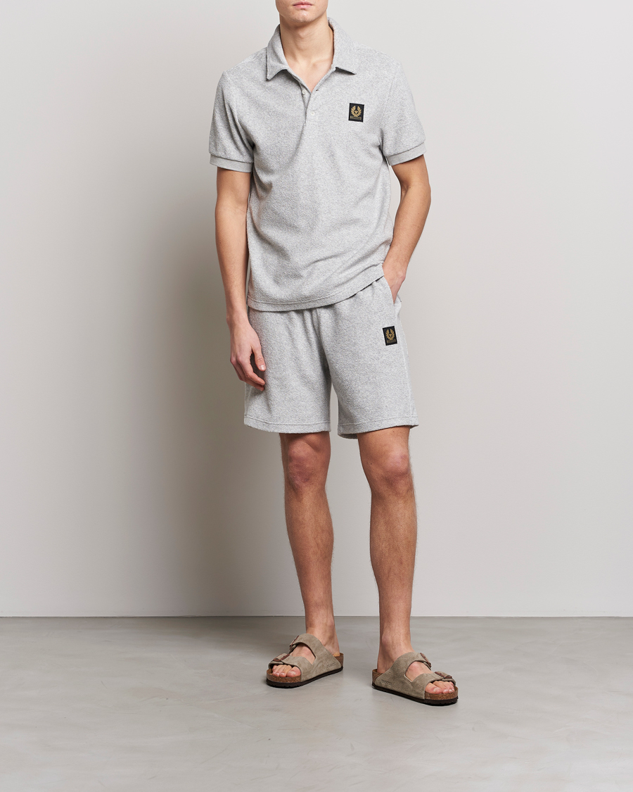 Homme | Polos | Belstaff | Tether Terry Polo Old Silver Heather