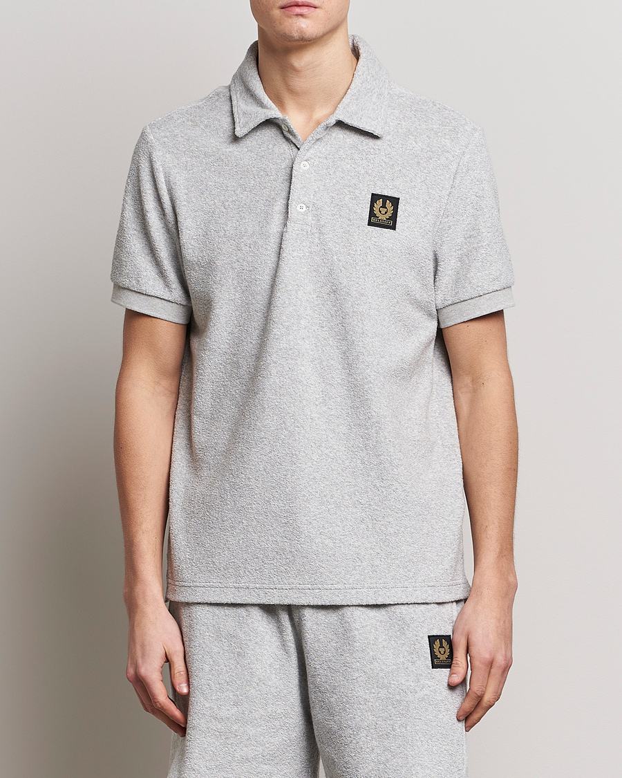 Homme | Polos | Belstaff | Tether Terry Polo Old Silver Heather