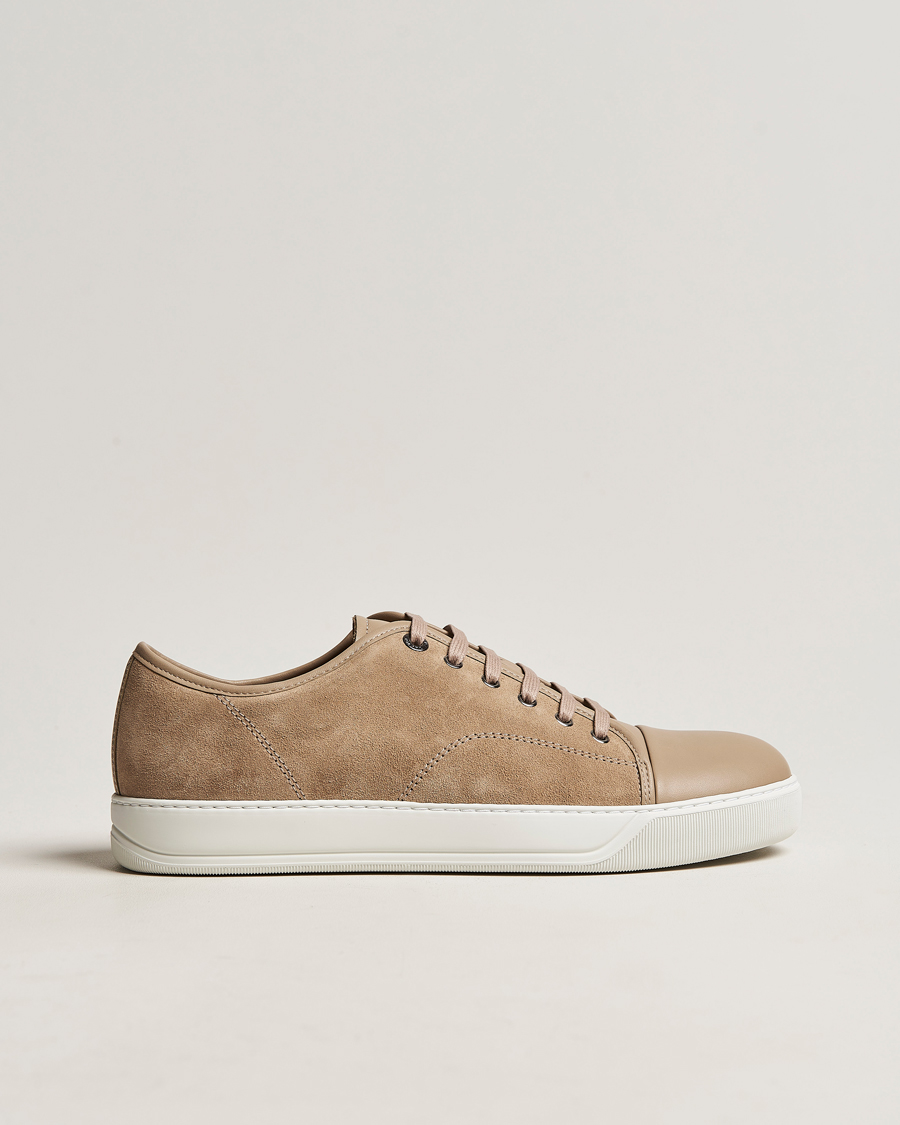 Homme | Lanvin Nappa Cap Toe Sneaker Taupe | Lanvin | Nappa Cap Toe Sneaker Taupe