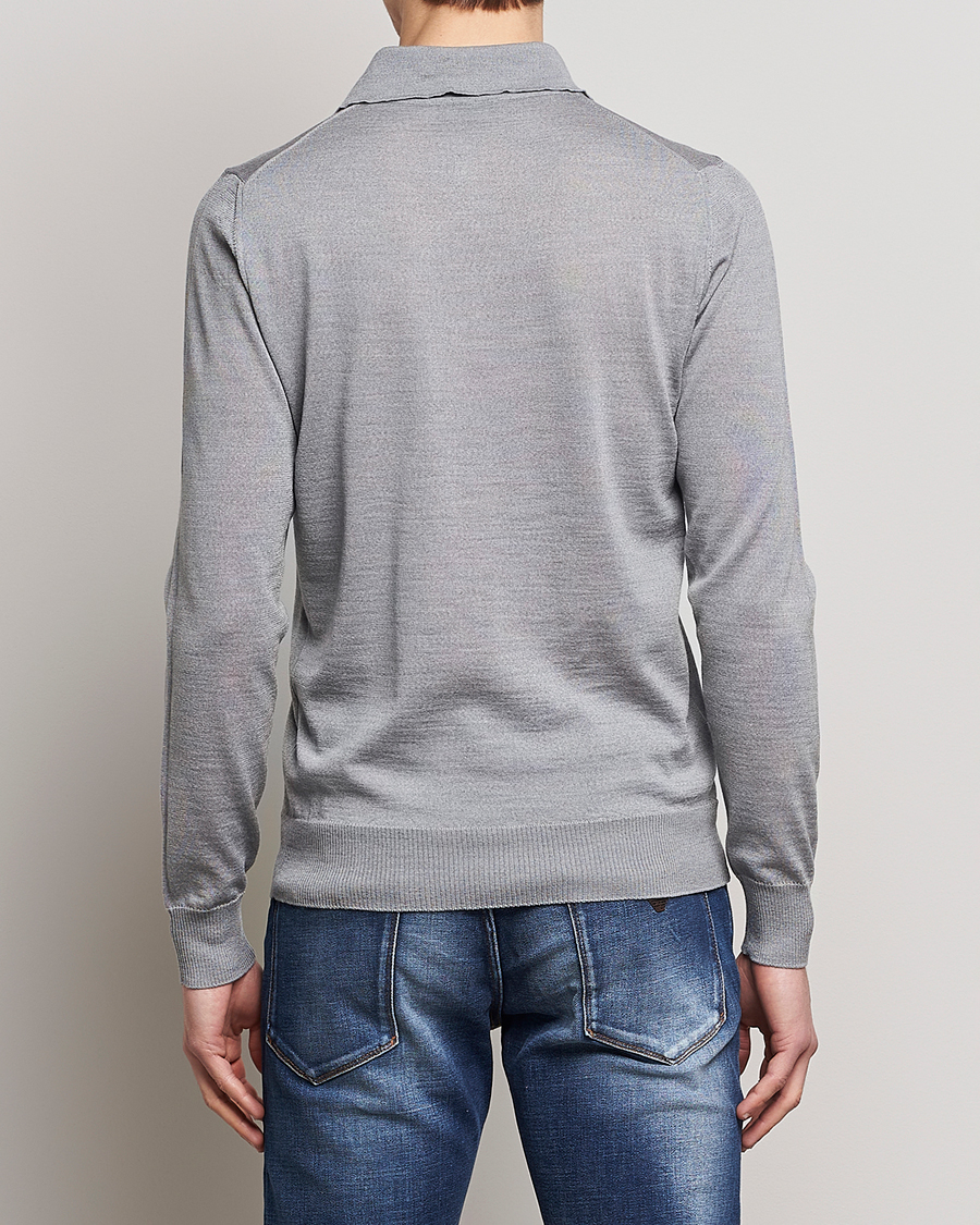 Homme | Pulls Et Tricots | Emporio Armani | Knitted Merino Pique Grey