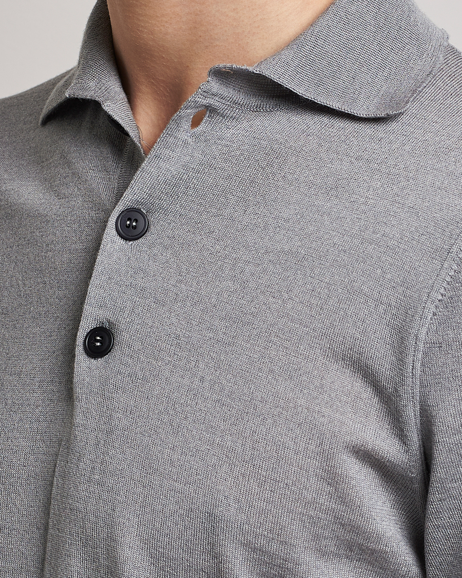 Homme | Pulls Et Tricots | Emporio Armani | Knitted Merino Pique Grey