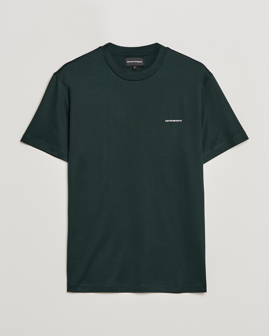 Homme | T-shirts | Emporio Armani | Tencel T-Shirt Green