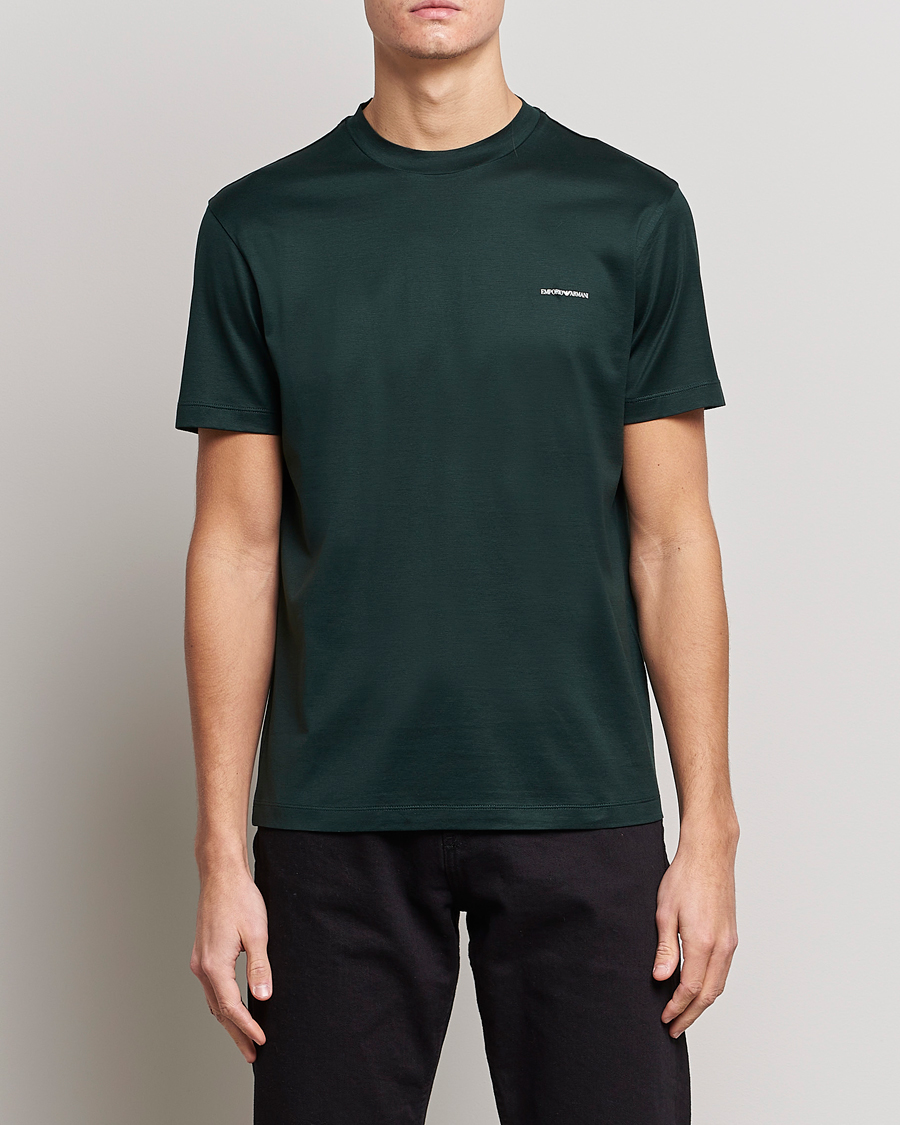 Homme | T-shirts | Emporio Armani | Tencel T-Shirt Green