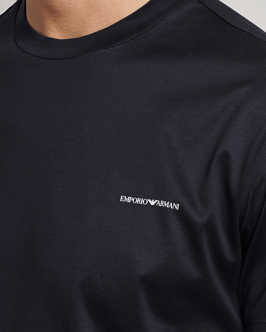 Homme | T-shirts | Emporio Armani | Tencel T-Shirt Navy