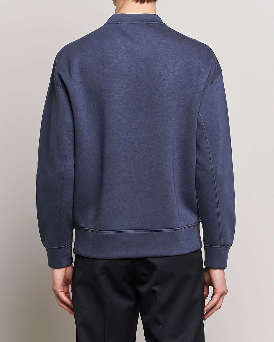 Homme | Pulls Et Tricots | Emporio Armani | Modal Sweat Crew Neck Blue Grey