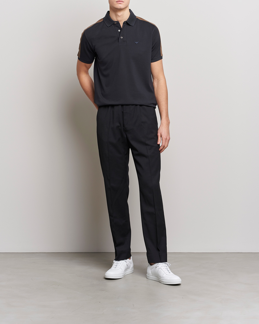 Homme | Polos | Emporio Armani | Mercerized Cotton Polo Grey