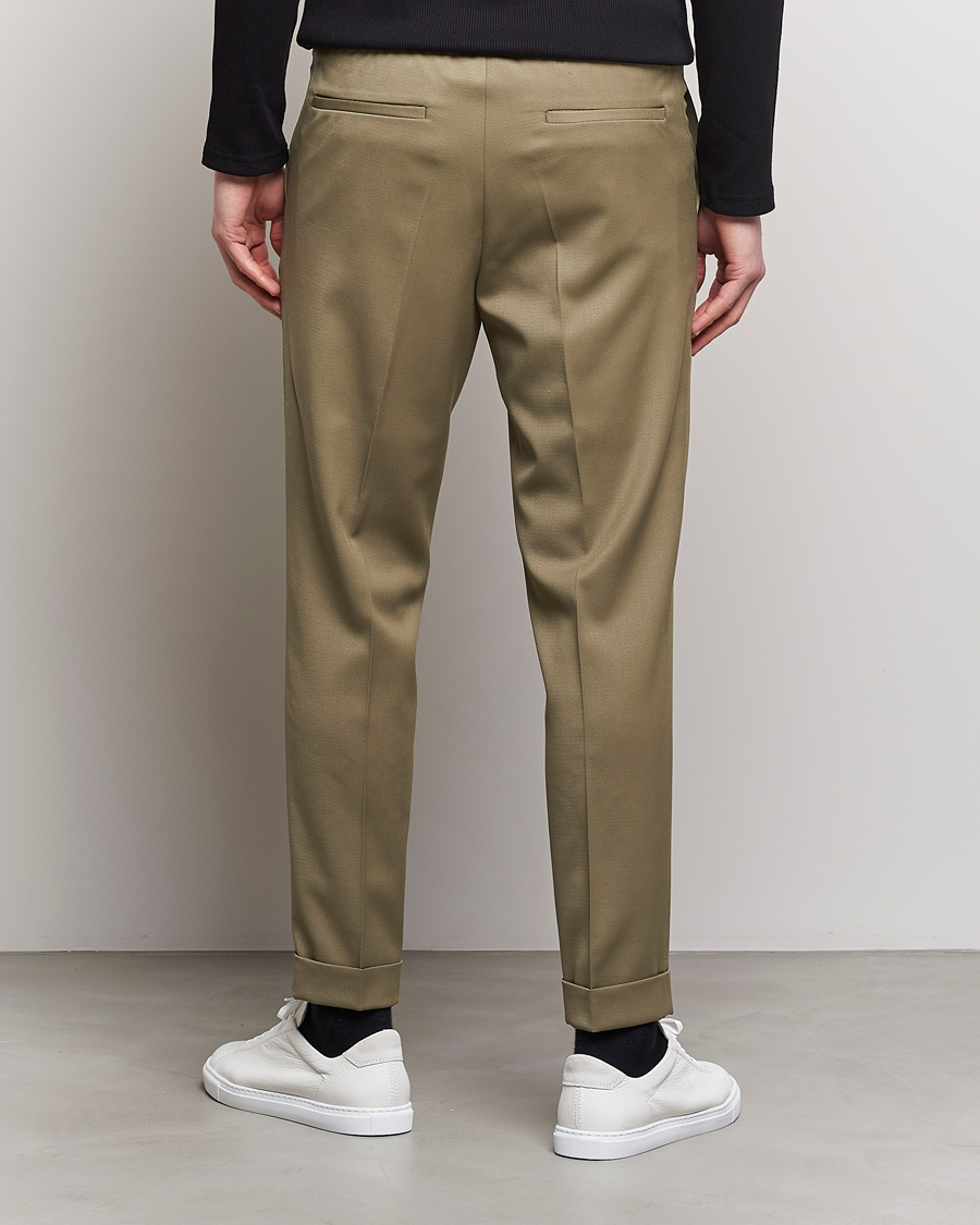 Homme | Pantalons | Filippa K | Terry Cropped Trousers Khaki