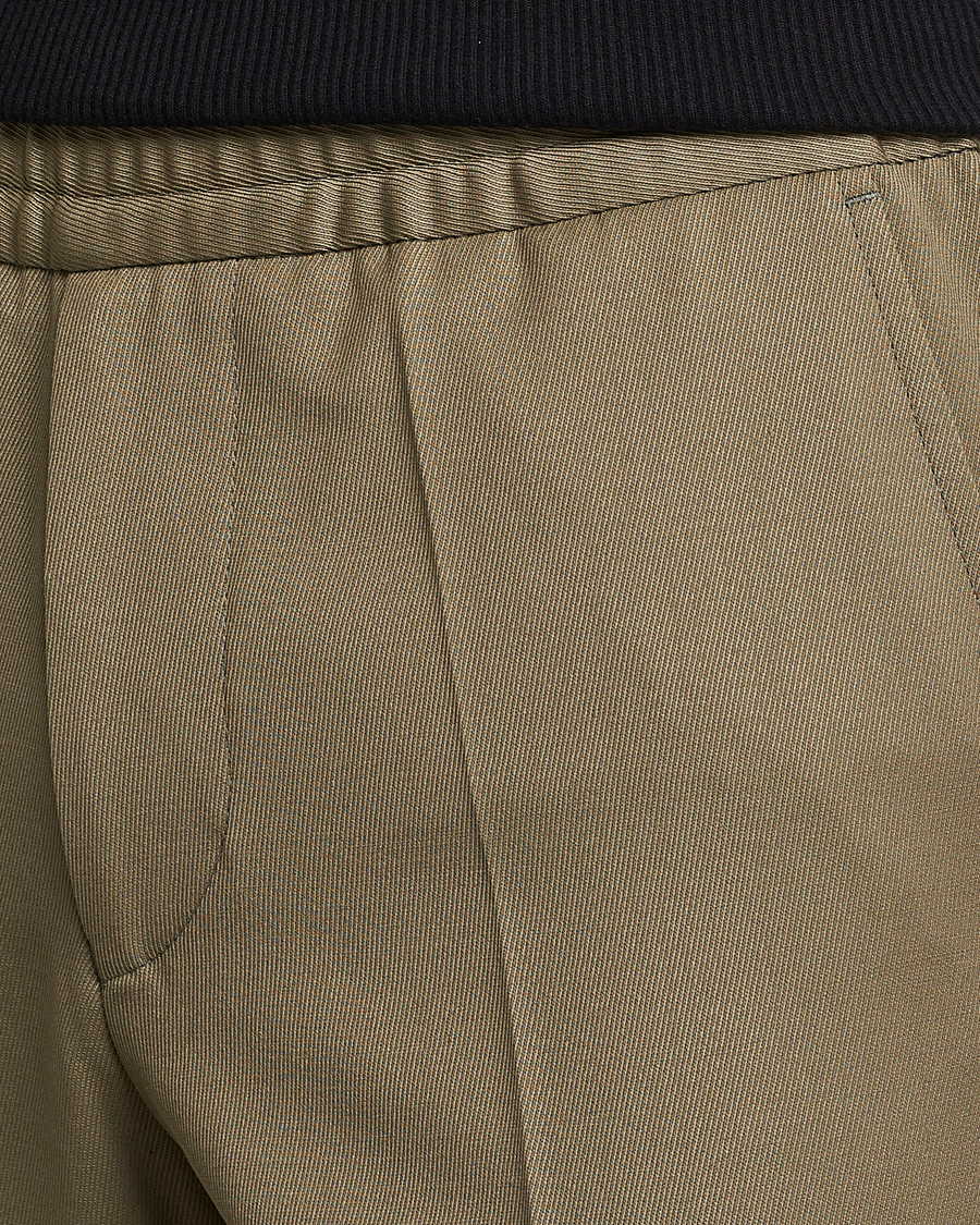 Homme | Pantalons | Filippa K | Terry Cropped Trousers Khaki