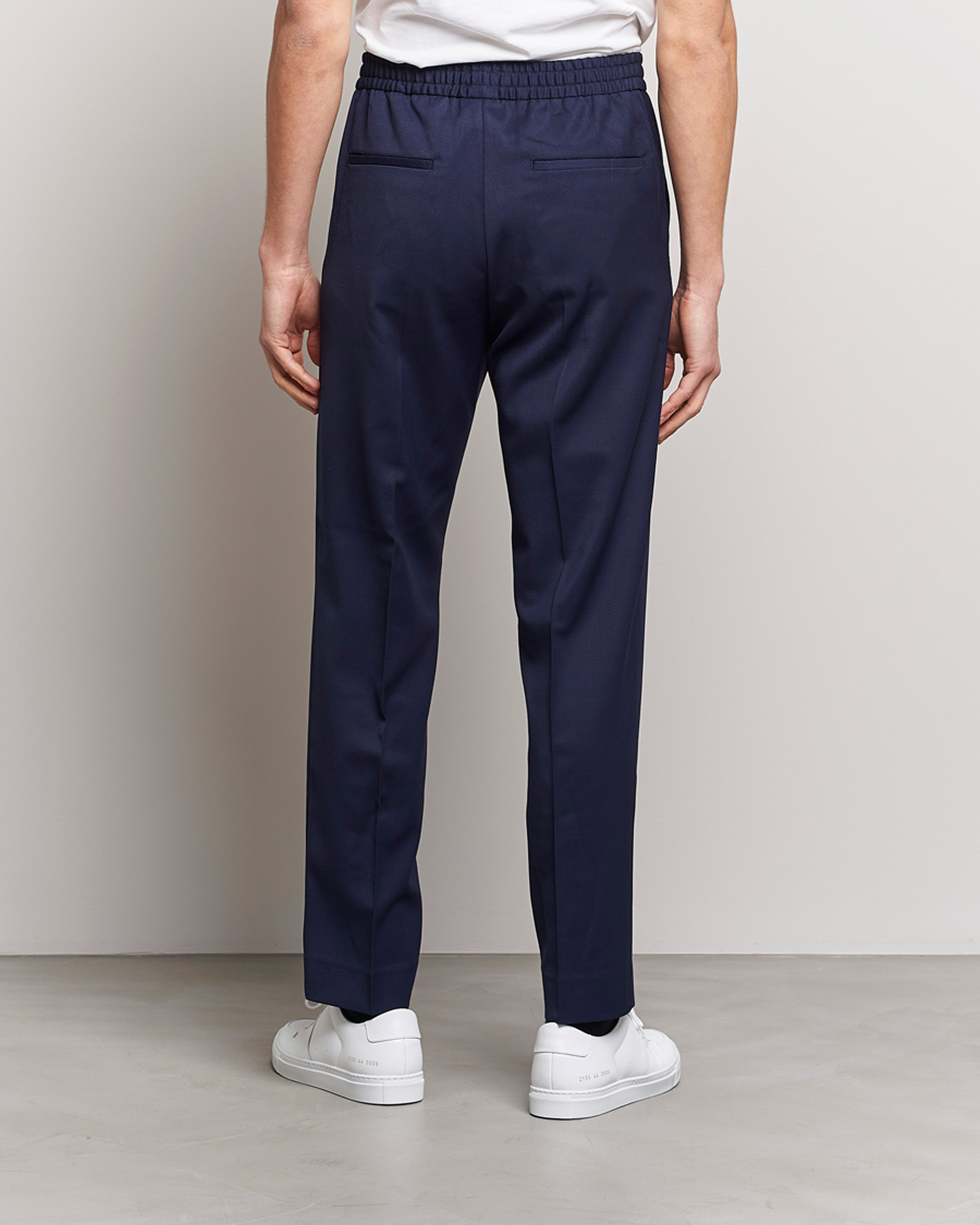 Homme | Pantalons | Filippa K | Relaxed Terry Wool Trousers French Navy