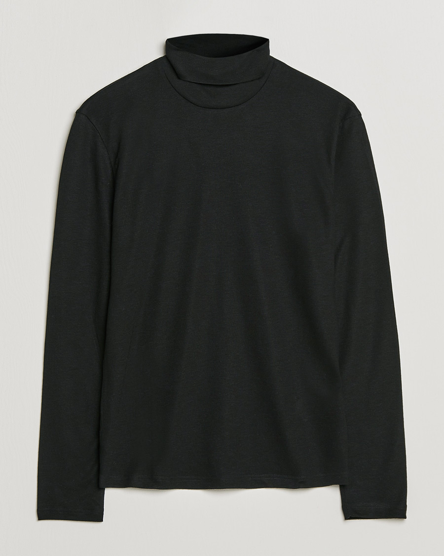 Homme | Pulls Et Tricots | Filippa K | Jersey Lyocell Turtleneck Black