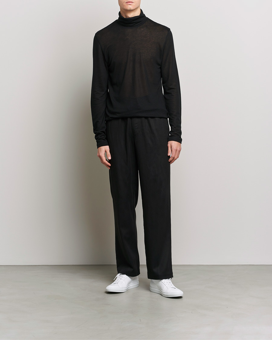 Homme | Pulls Et Tricots | Filippa K | Jersey Lyocell Turtleneck Black