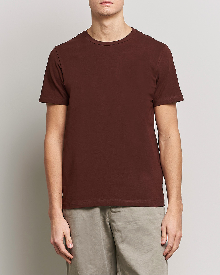 Homme | T-shirts | Filippa K | Stretch Cotton Tee Brown