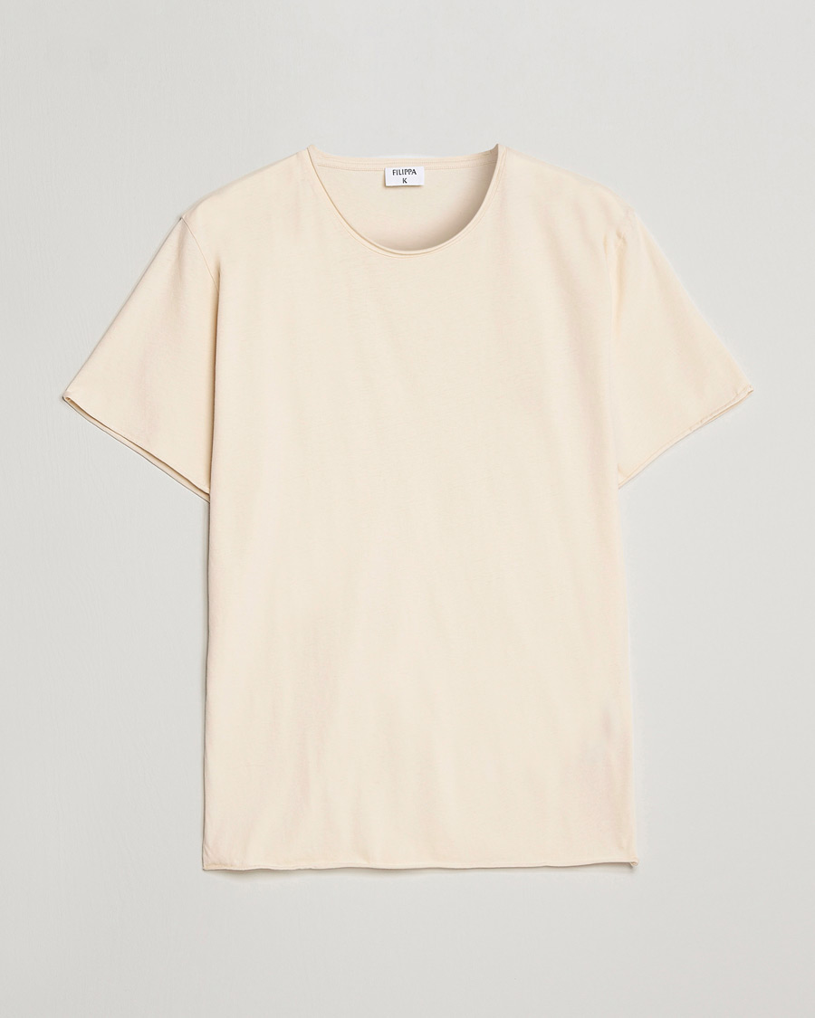 Homme | T-shirts | Filippa K | Roll Neck Tee Vanilla