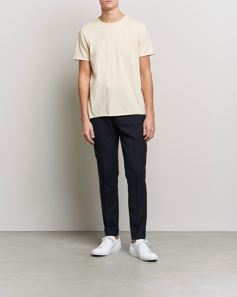 Homme | T-shirts | Filippa K | Roll Neck Tee Vanilla