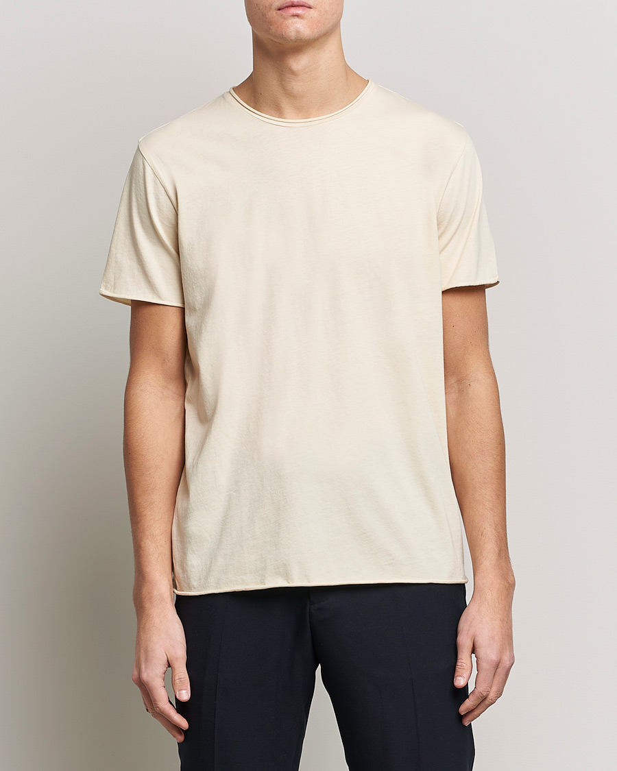 Homme | T-shirts | Filippa K | Roll Neck Tee Vanilla