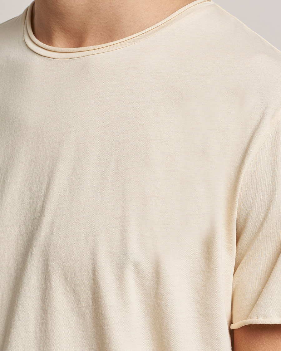 Homme | T-shirts | Filippa K | Roll Neck Tee Vanilla