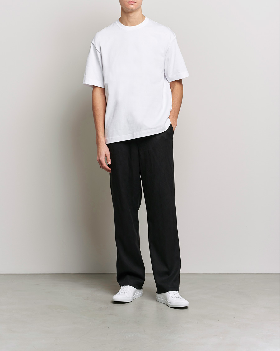 Homme | T-shirts | Filippa K | Heavy Cotton Crew Neck T-Shirt White