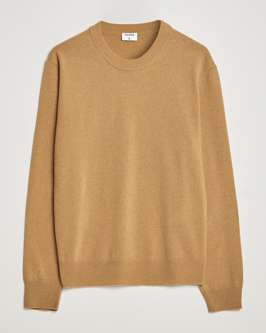 Homme | Pulls Et Tricots | Filippa K | Relaxed Wool Sweater Butterscotch