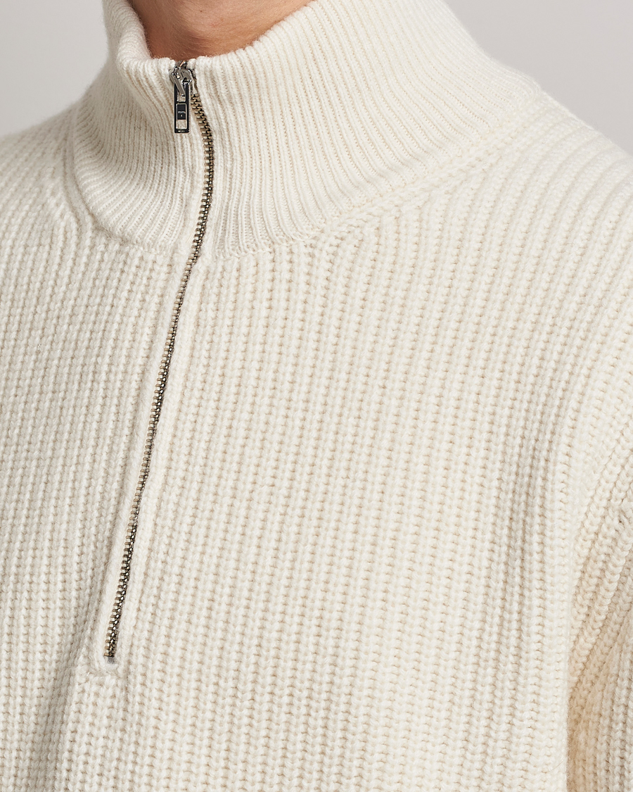 Homme | Pulls Et Tricots | Filippa K | Half Zip Sweater Off White