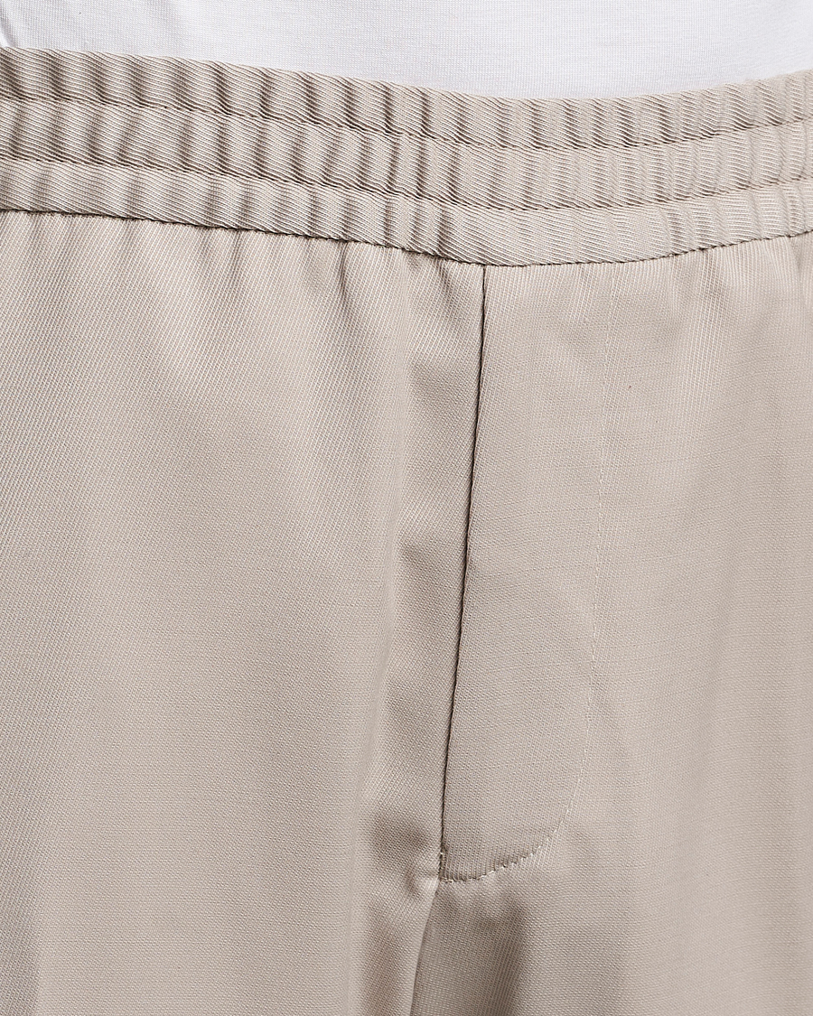 Homme | Pantalons | Filippa K | Relaxed Terry Wool Trousers Grey Beige