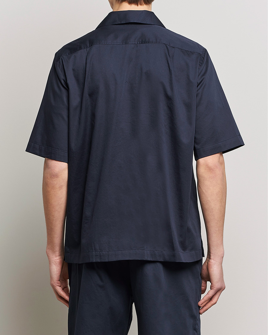 Homme | Chemises | Filippa K | Lounge Short Sleeve Shirt Night Blue