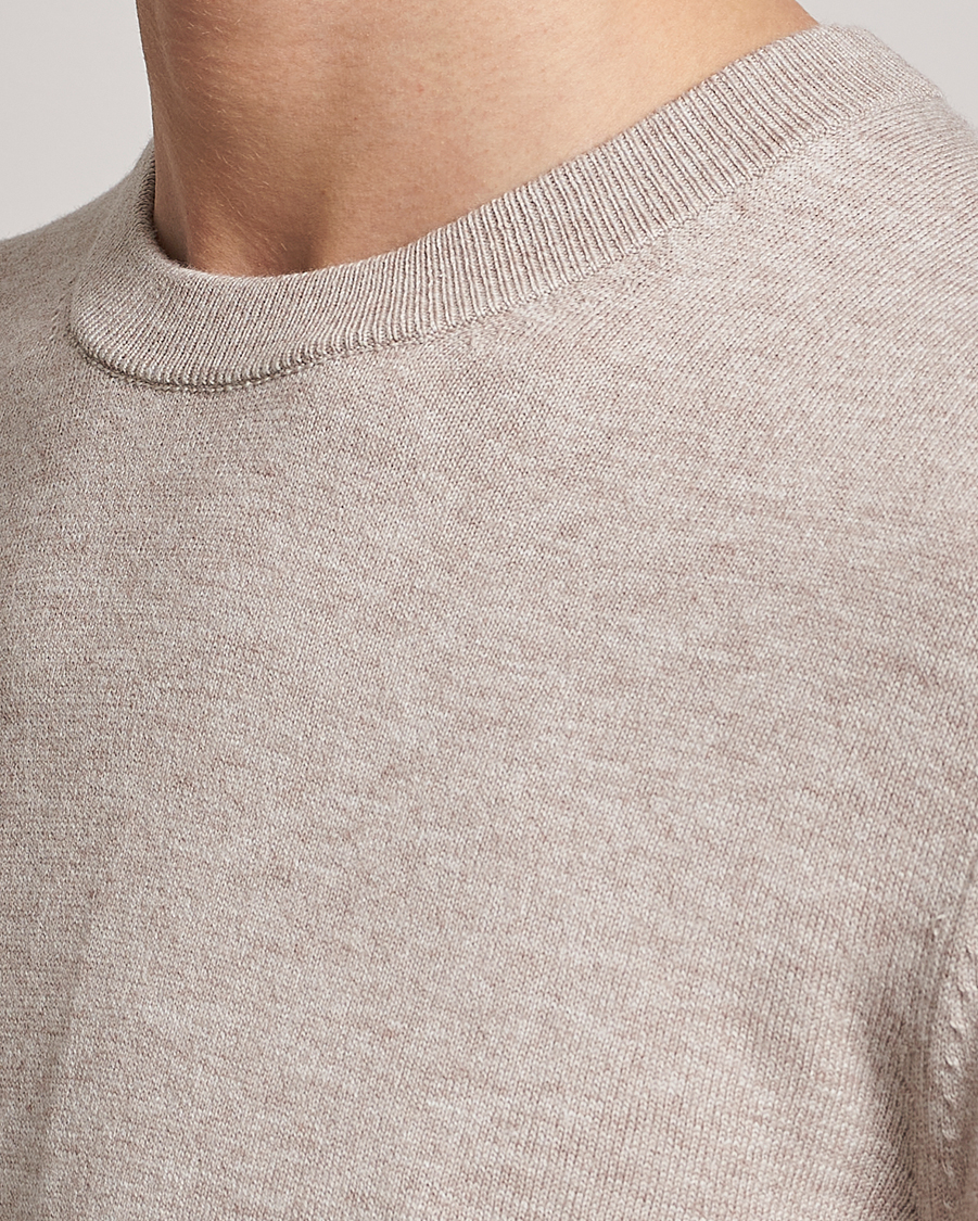 Homme | Pulls Et Tricots | Filippa K | Cotton Merino Sweater Beige Melange