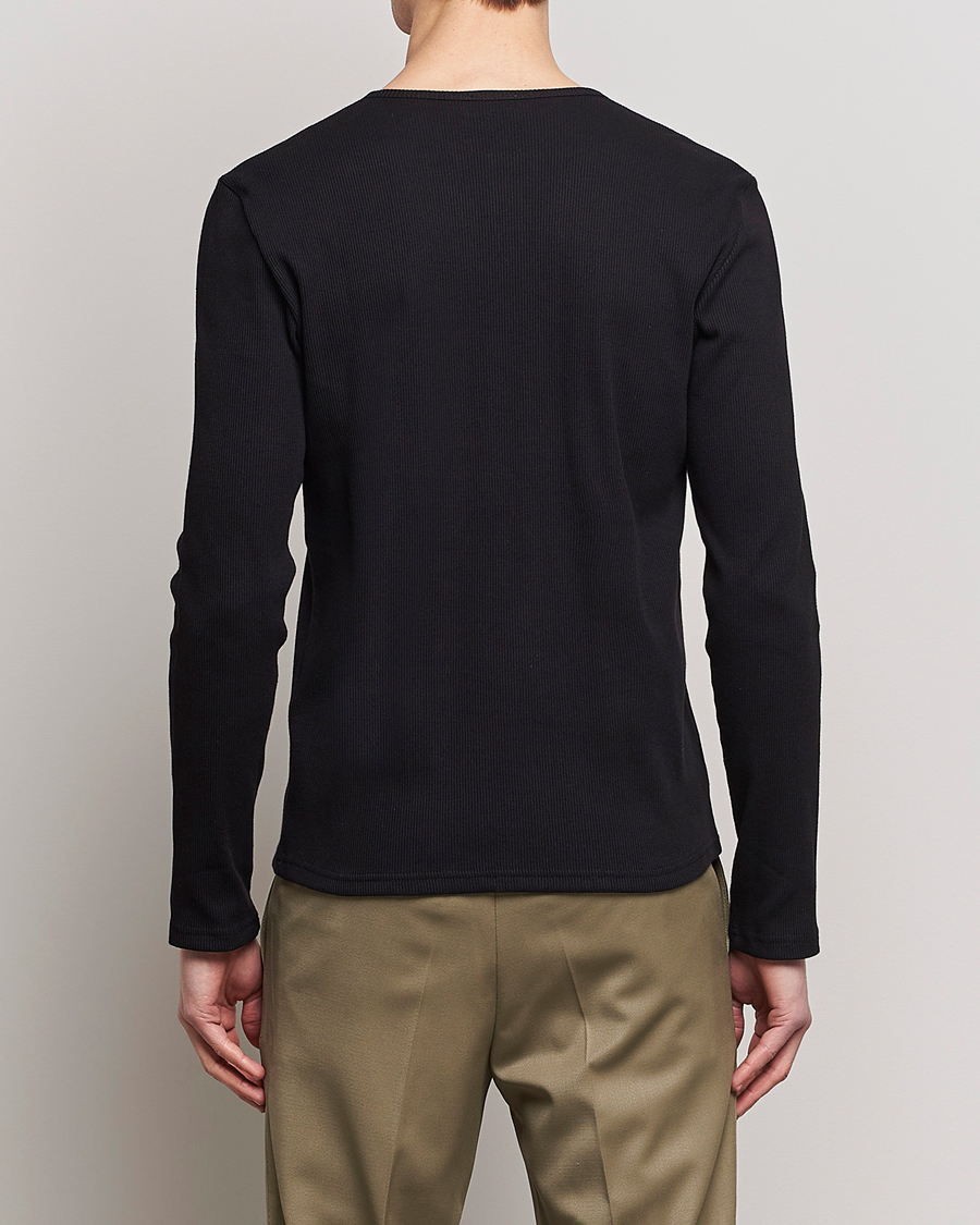 Homme | Pulls Et Tricots | Filippa K | Rib Henley Black