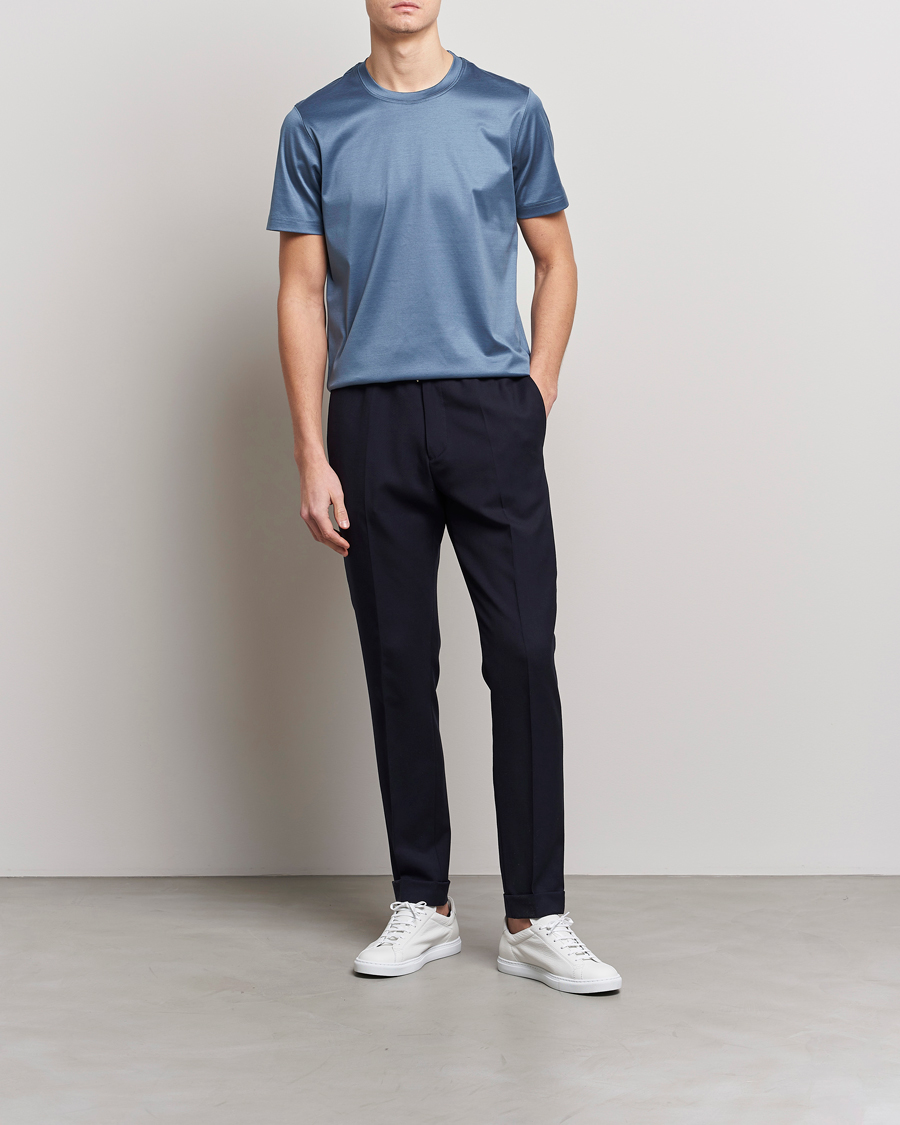 Homme | T-shirts | Eton | Filo Di Scozia T-Shirt Gray