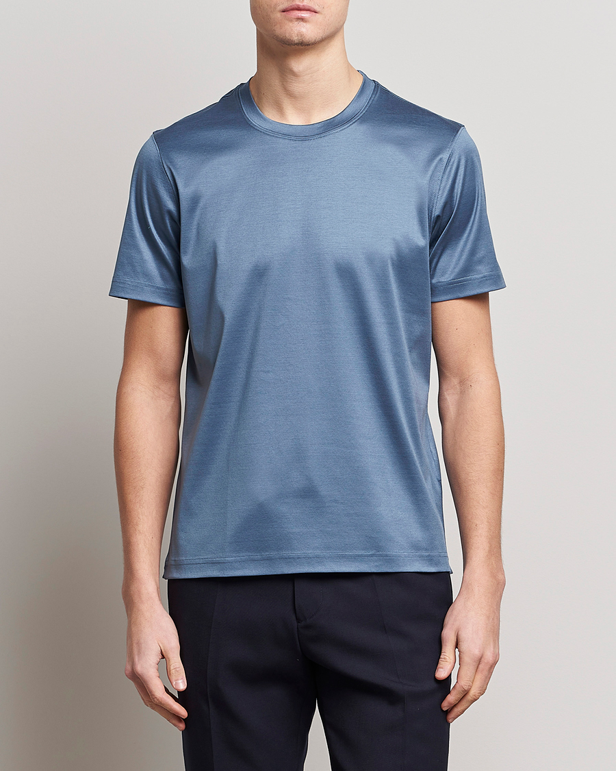 Homme | T-shirts | Eton | Filo Di Scozia T-Shirt Gray