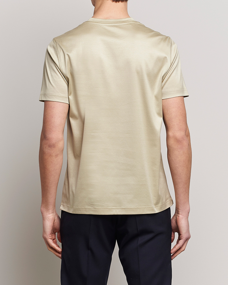 Homme | T-shirts | Eton | Filo Di Scozia T-Shirt Light Brown