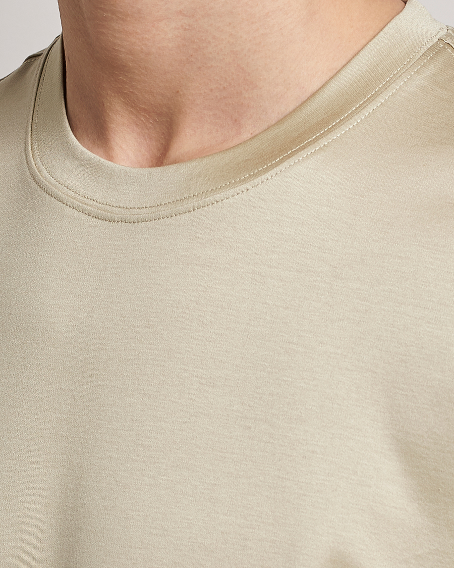 Homme | T-shirts | Eton | Filo Di Scozia T-Shirt Light Brown