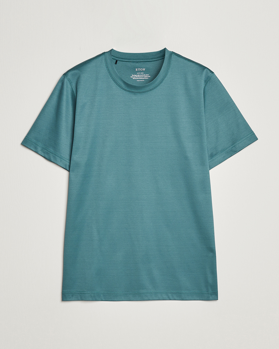 Homme | T-shirts | Eton | Filo Di Scozia T-Shirt Green