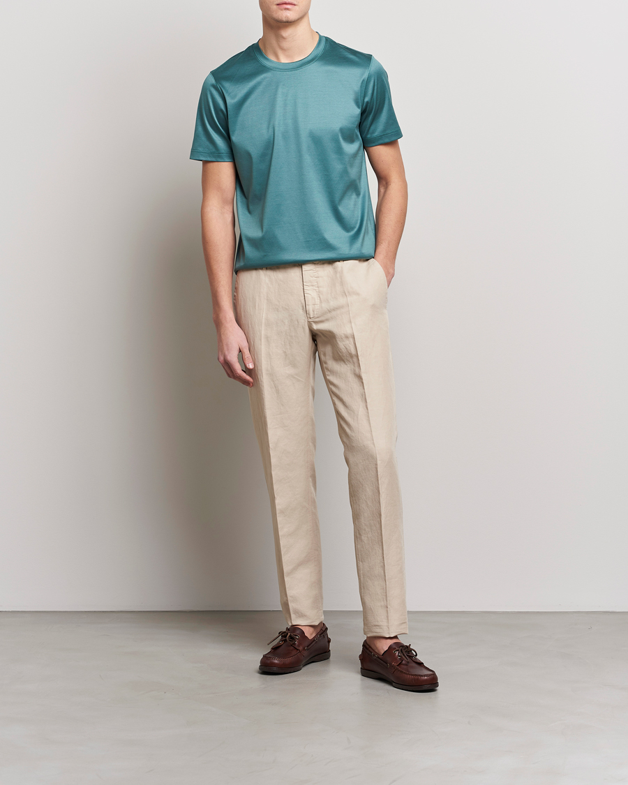 Homme | T-shirts | Eton | Filo Di Scozia T-Shirt Green