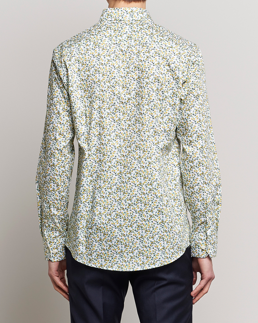Homme | Chemises | Eton | Signature Twill Slim Fit Shirt Lemon Print