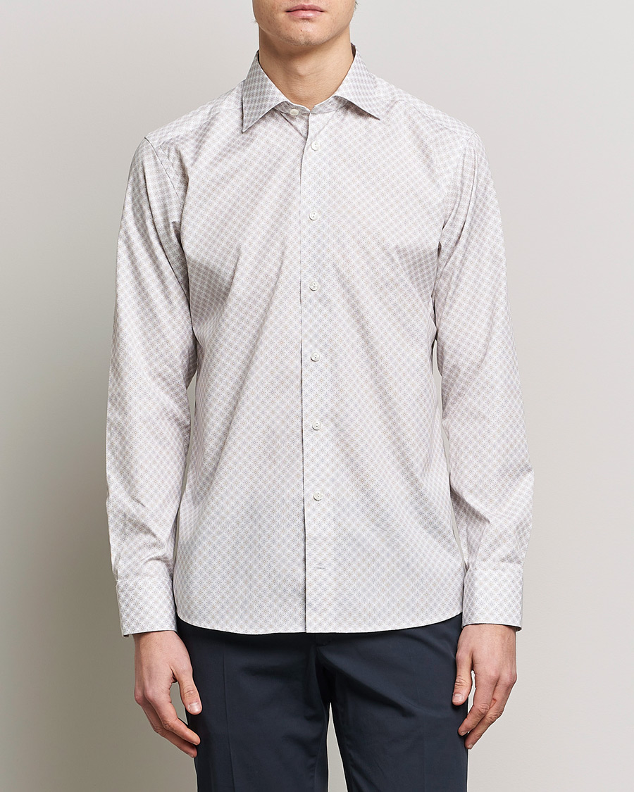Homme | Chemises | Eton | Signature Poplin Shirt Brown